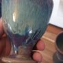 Wonderful Pair of Studio Art Pottery Goblets by Martin Branch Lyre Pottery, Cloncorban, Rossmore, Clonakilty, West Cork in a Fabulous Colourful Variegated Glaze. Pair Two Image 9