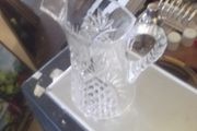 a cut glass water jug