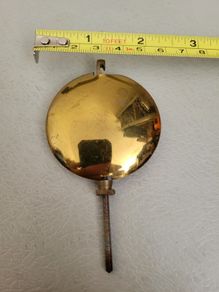 vintage brass pendulum