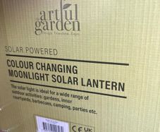 Solar powered moon Lantern