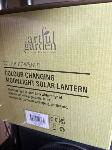 Solar powered moon Lantern