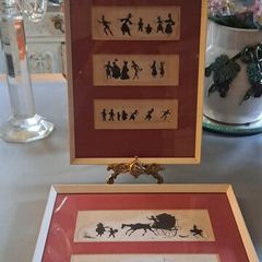 2 X Antique Silhouettes Pictures