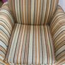 Beautiful Striped Armchair Image 3