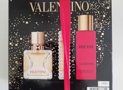 Valentino Voce Viva - Eau de Parfum, 50 ml + 15 ml + Body Lotion 100 ml Gift Set