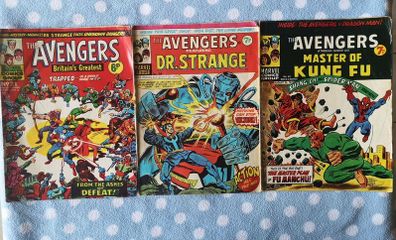 3 Avengers Comics from 1974