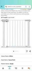 baby gates - safety first secure metal gates x2 unopened. 3rd also can be taken as part of this but box is open and it was briefly used (from another person)