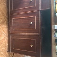 Handmade press & TV unit / small child's bed