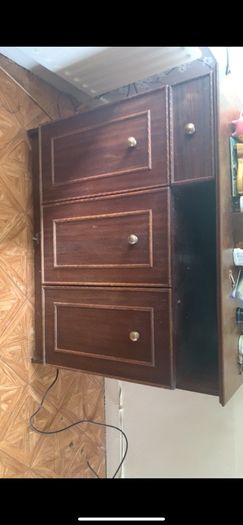 Handmade press & TV unit / small child's bed