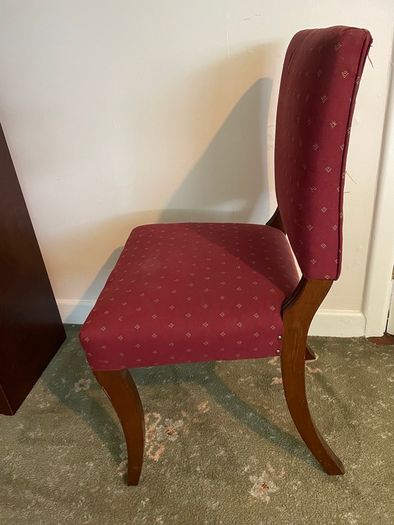 2 upholstered dining chairs