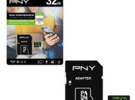 main image for ad PNY High Performance Micro SD SDHC Memory Card Class10 100MB/s UHS-1 U1 with SD Adapter - 32GB