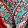 Vintage Red floral maxi 1970s Shirt Dress, hippie boho Retro, button & zip fastening Size Small maybe Medium( check measurements) Postage included Image 6