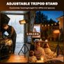 Electric Infrared Patio Heate IP65 2500 W with Tripod, 3 Heat Settings, 24H Timer Image 7