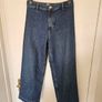 H&M cropped wide leg blue jeans size UK10/EU38 Image 2
