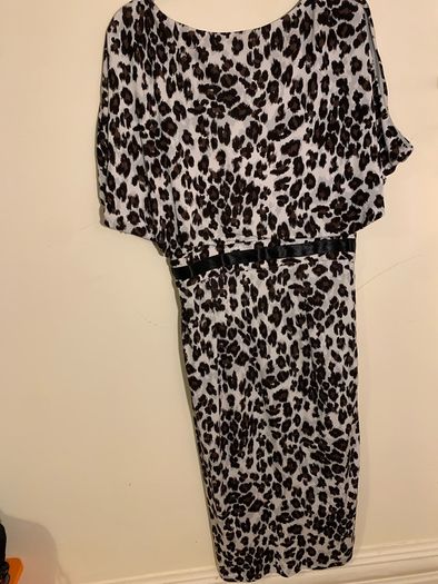 LK Bennett Dress size UK 10 leopard type print