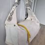 Leather Shoulder Bag, Greige Image 2