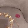 Gold christmas contemporary metal wreath Image 3