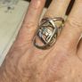 Large Vintage Unisex Sterling Silver Ring Image 4