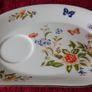 4 Piece Aynsley Cottage Garden Pattern Bone China Rare Tennis Set With Tray And Oban Cup, Tea Pot With Lid And Water Pitcher For One Person Setting Made In England Image 5