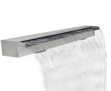 Rectangular Waterfall Pool Fountain Stainless Steel 120 cm