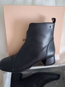 Donna Serena Leather Ankle Boot - Black - UK6 EU39 - BNWT RRP 125