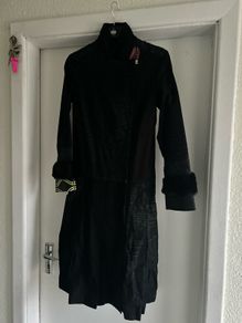 Custo Barcelona print coat with asymmetrical zip