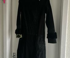 Custo Barcelona print coat with asymmetrical zip