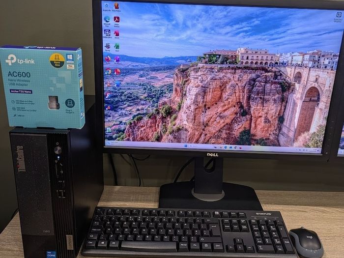 Lenovo ThinkCentre Neo N50s SFF PC 12th Gen Intel i5 12400 24" LCD Win 11 & Office 2024 Pro, Wifi