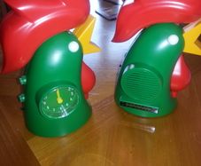 Very rare, mint Kelloggs Alarm Clock and Radio set
