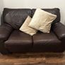 3 peice leather suite furniture Image 2