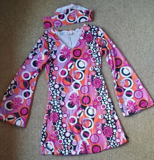 Halloween Fancy Dress Adult Costume 'Feelin Groovy' 70s