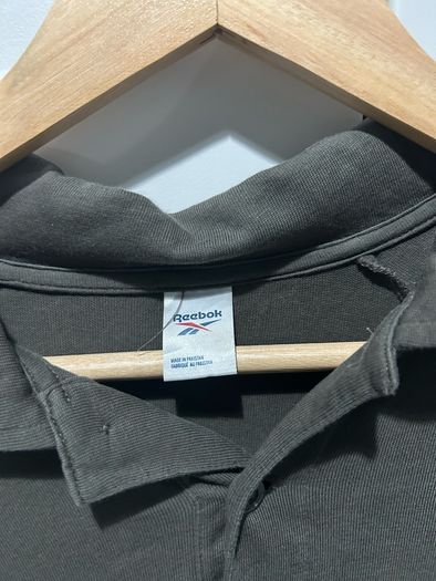 Reebok Grey Long Sleeve Polo