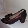 BNWT in original box KYLIE CRAZY Slip-on Burgandy Shoes - size UK 4 /EU 37 Image 4