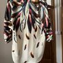 Zara Feather V Nevk Blouse Top Image 3