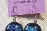 Lyndi George Fused glass earrings