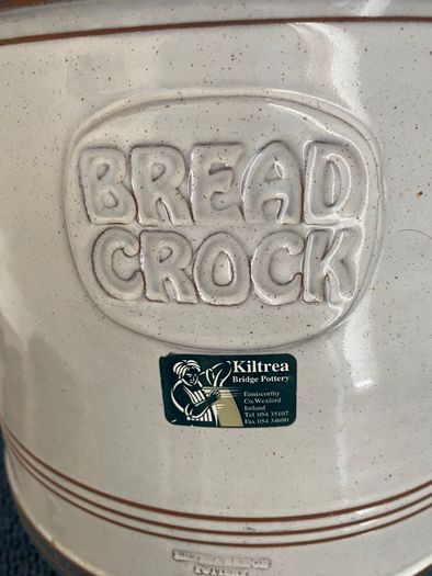 Retro Traditional Bread Crock made by Kiltrea Bridge Pottery