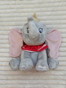 Disney Dumbo Elephant Grey Plush Toy approx. 16 Used Please look at the pictures