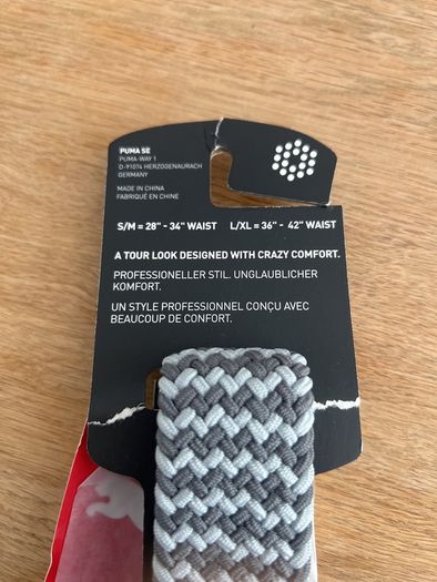 Puma braided golf belt