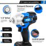 21V Brushless Wrench Socket 4000mAh Li-ion Battery Hand Drill Installation Power Tools Image 3