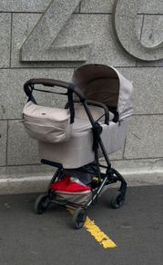 Joolz aer2 carrycot + stroller bundle sandy taupe