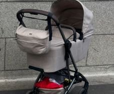 Joolz aer2 carrycot + stroller bundle sandy taupe
