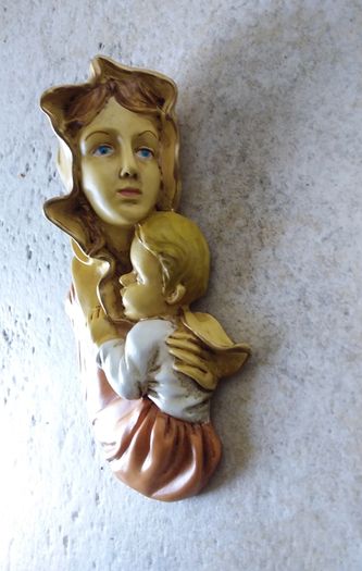 Mother Mary and Child Wall Plaque