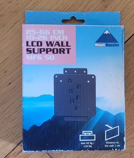Free Mount Massive MFS50 Universal LCD/Plasma TV Wall Mount Bracket (10" - 26" TV)