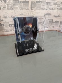 Lego Star Wars Imperial Tie Fighter in Wicked Brick Display Case