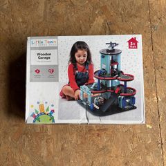 children's toy wooden garage