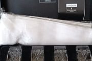 John Rocha crystal napkin rings &amp; Napkins x4.