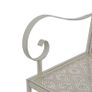 2 Seater Garden Bench 161 cm Steel Grey Image 3