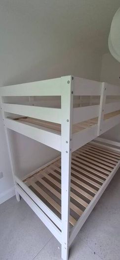 IKEA MYDAL White Wooden Bunk Bed