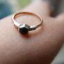 Vintage sold Gold  9c and silver Ring 1,8g Image 7