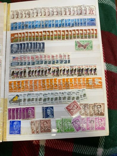 2 vintage stamp books