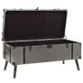 Coffee Table MDF and Aluminium 102x51x47.5 cm Image 3